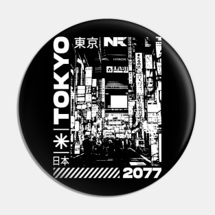 Tokyo Japan 2077 Pin