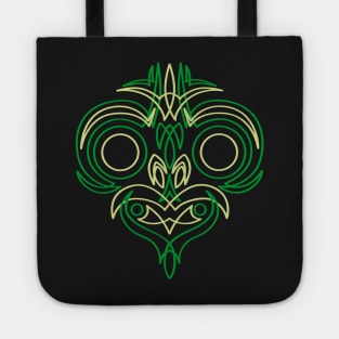 Pinstripe Tiki Tote