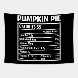 Pumpkin Pie Nutrition Facts Thanksgiving Tapestry