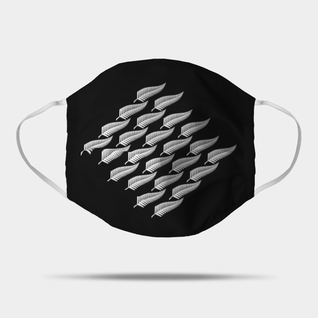 New Zealand Rugby Silver Ferns Design All Blacks Mask Teepublic