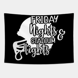 Football - Friday nights and stadium lights Tapestry