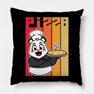 Panda cooking pizza Pillow