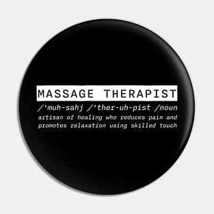 Massage Therapist Pin