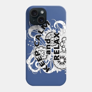 keep calm and relax with  with mandalas 2 Phone Case