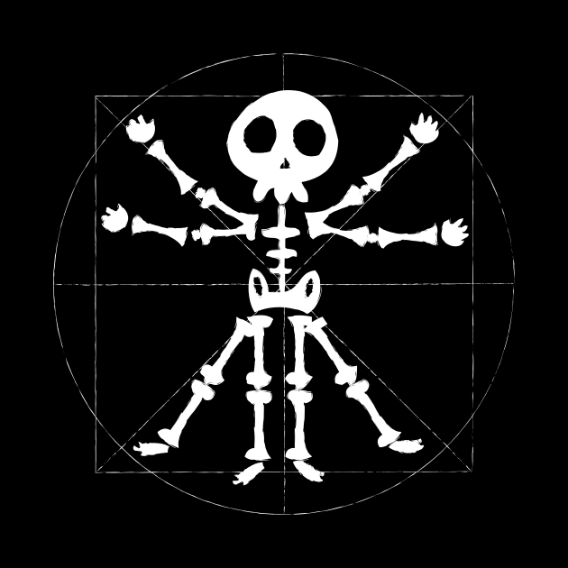 vitruvian skeleton by manuvila