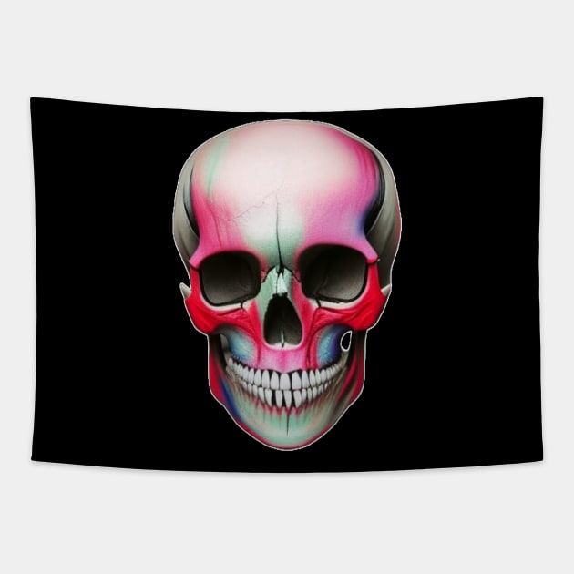 face skull Tapestry by mdr design