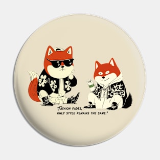 Urban Chic Shiba: Style Unleashed VIII Pin