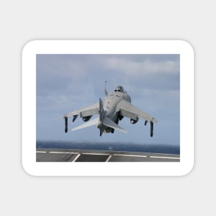 Sea Harrier Launching from HMS Illustrious. Magnet