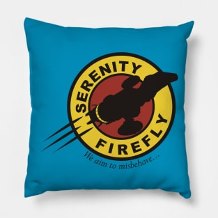 Serenity Firefly - We Aim To Misbehave Pillow