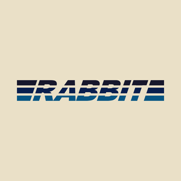 Rabbit - Blue by Printstripe