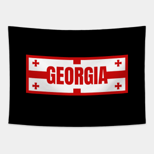 Georgia in Georgian Flag Design Tapestry