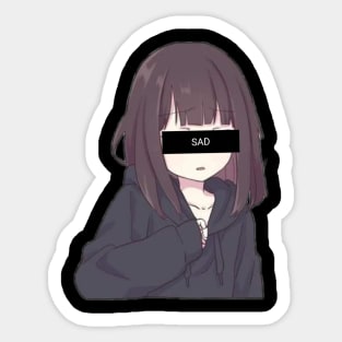 Anime Sad Meme Hentai Looking Up Give Up Based Sticker for Sale by Thickey  Forrest