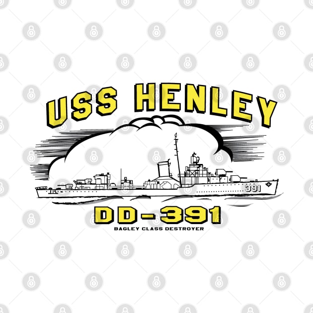 USS Henley   DD-391 by Illustratorator