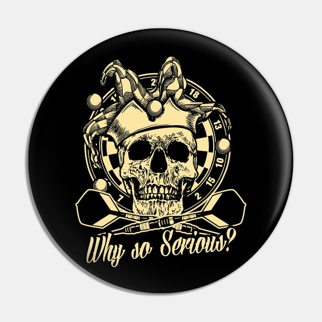 Darts skull dartboard team player Crew throw gift Pin by MrTeee