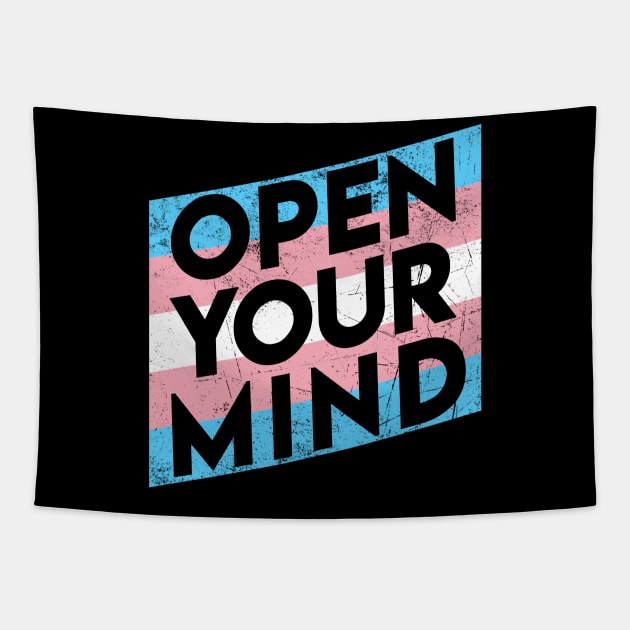 Open Your Mind | Transgender Pride Tapestry by jpmariano