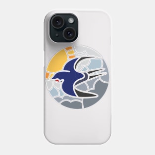 Swallow in the sky mosaic (Full size) Phone Case