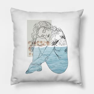 Ocean • Line version Pillow