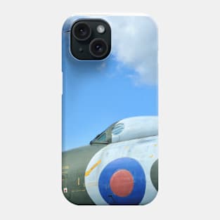 Microlight flies over an Avro Vulcan Bomber Phone Case