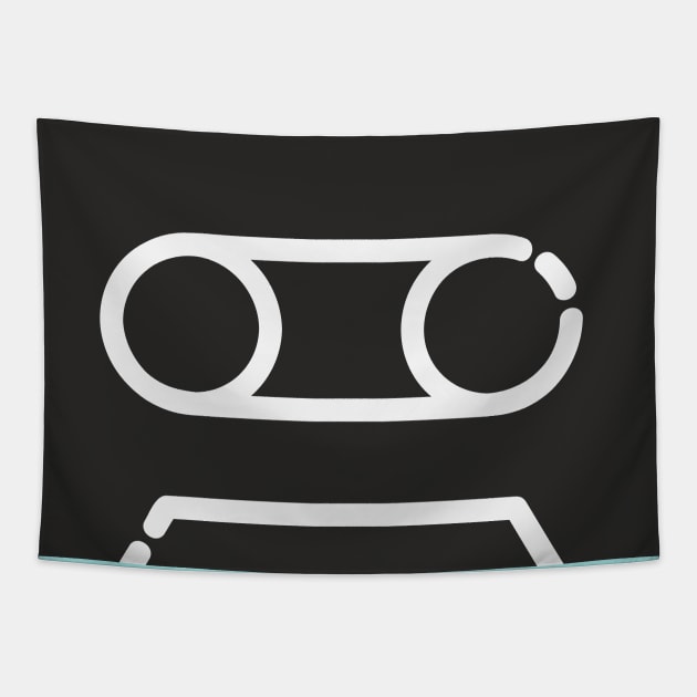 Minimalistic Cassette Tape retro vintage Tapestry by waltzart