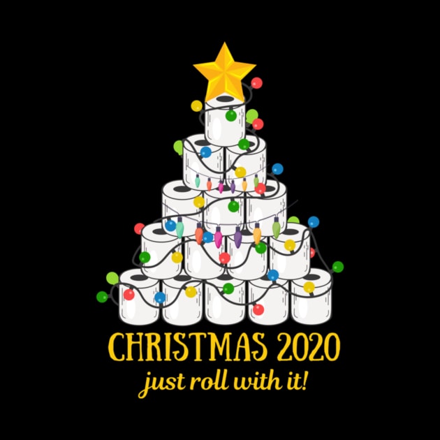 2020 Funny Quarantine Christmas Toilet Paper Tree Gifts Shirt Funny Christmas Lights Gifts by WoowyStore