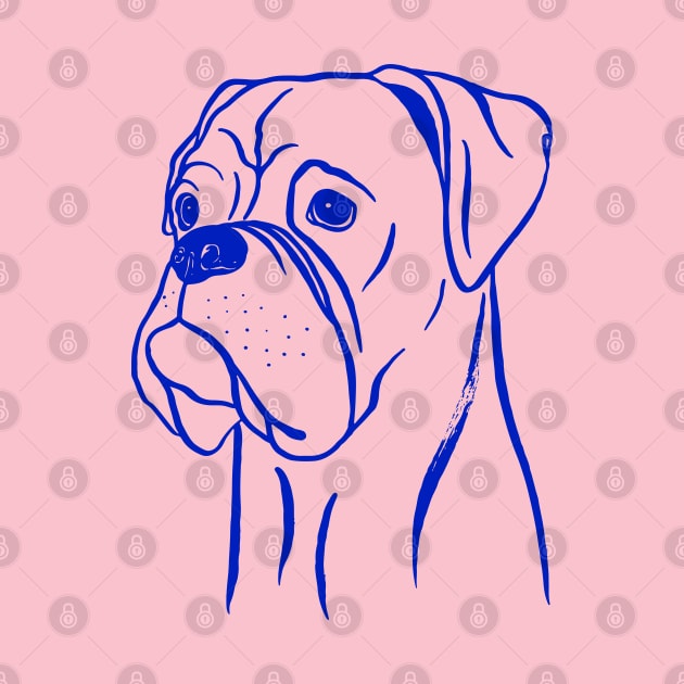 Boxer (Pink and Blue) by illucalliart