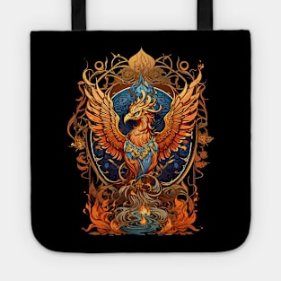 Rise like a Phoenix retro vintage boho design Tote