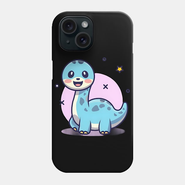 Cute Kawaii dinosaur Phone Case by Spaceboyishere