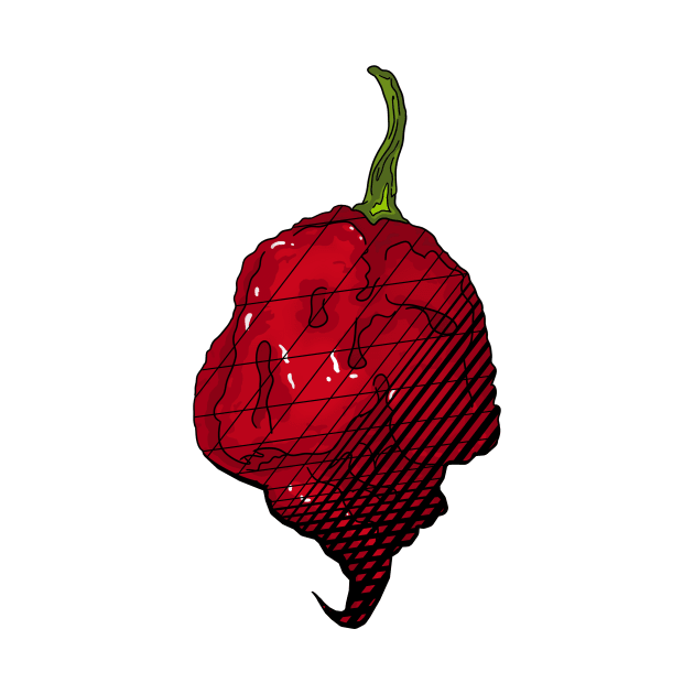 Habanero Chilli Pepper Sticker Spicy Hot Jalapeno Carolina Reaper by MojoCoffeeTime