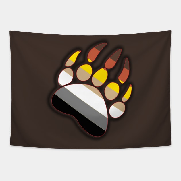 Bear Pride Paw Tapestry by TeeText