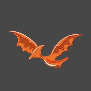 Orange Pterosaur T-Shirt