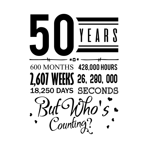 '50th Wedding Anniversary' Sweet Wedding Gift by ourwackyhome