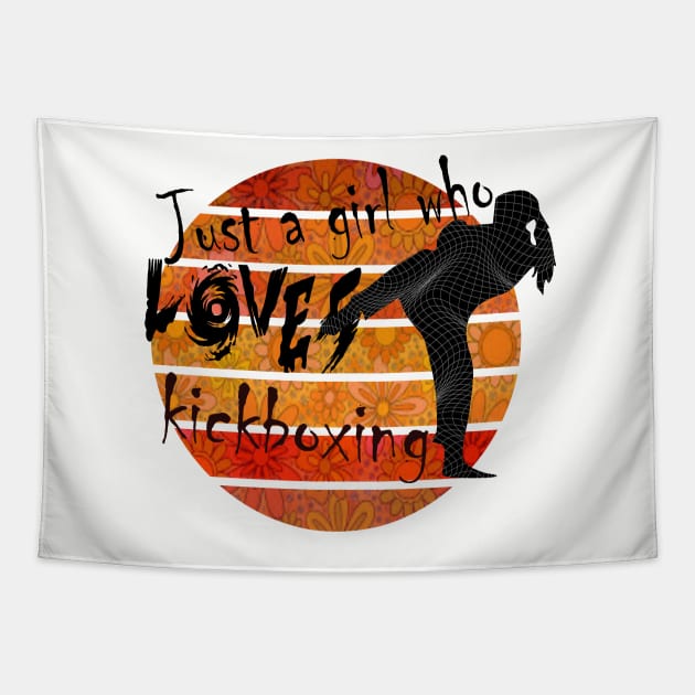 Just a girl who loves kickboxing Tapestry by jaml-12