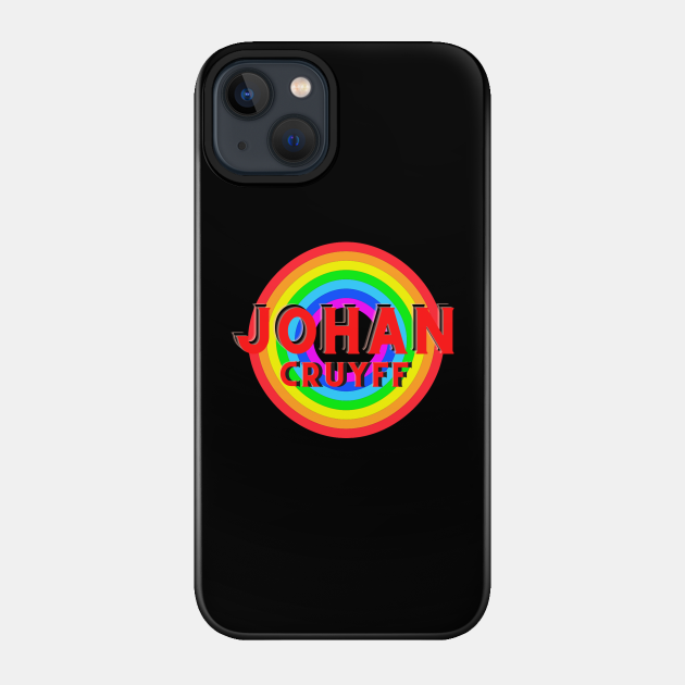 Johan Cruyff - vintage Retro Rainbow Style - Johan Cruyff - Phone Case |  TeePublic