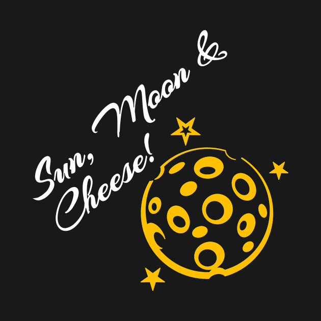 Sun, Moon and Cheese by Qwerdenker Music Merch