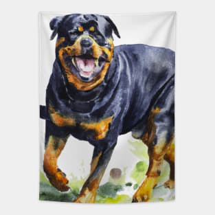 Rottweiler Watercolor - Gift For Dog Lovers Tapestry