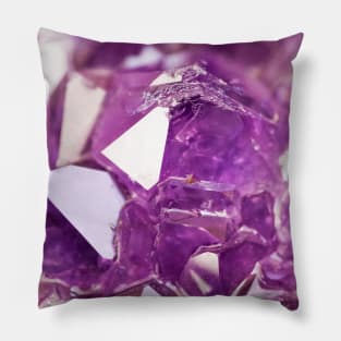 Abstract purple crystal Pillow