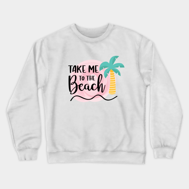 beach crew neck sweatshirt