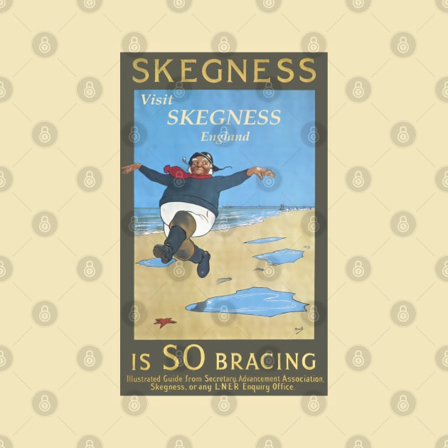 Skegness Vintage Travel Poster by TooplesArt