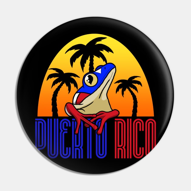 Puerto Rico Pin by AndrewKennethArt