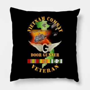 Vietnam Combat Vet  Door Gunner - Air Assault  w Fire w VN SVC Pillow