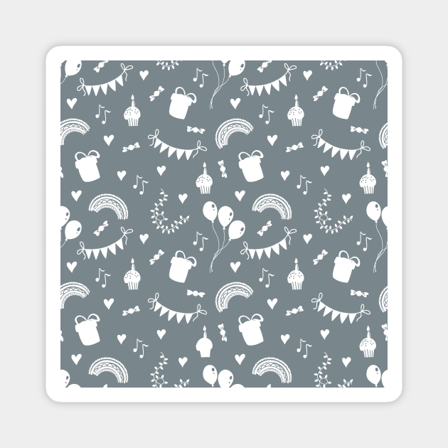 Birthday pattern Magnet by DanielK