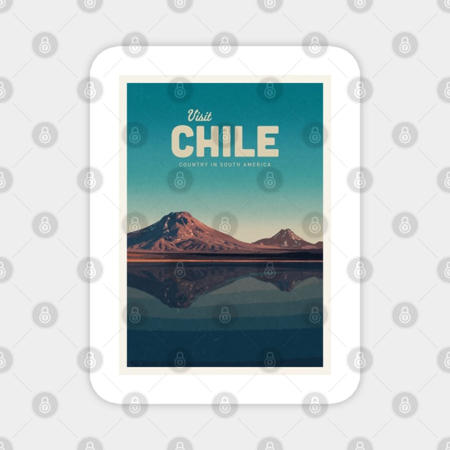 Visit Chile Magnet by Mercury Club