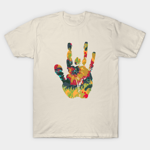 Tie Dye Jerry Vintage - Jerry Garcia Hand - T-Shirt