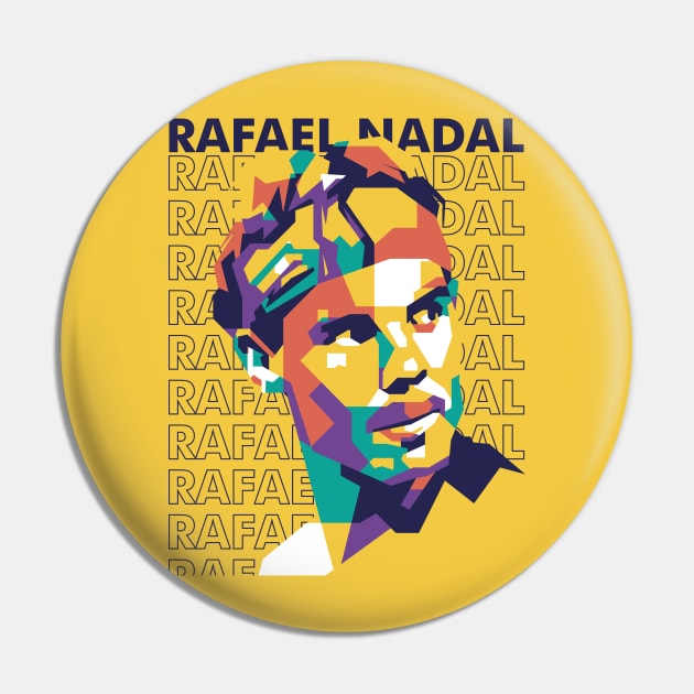 Rafael Nadal Tennis Legend Pin by pentaShop