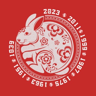 Happy Chinese New Year 2023 Year Of The Rabbit Women Men Kid T-Shirt