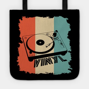 Retro Vintage Vinyl Record Player Tote