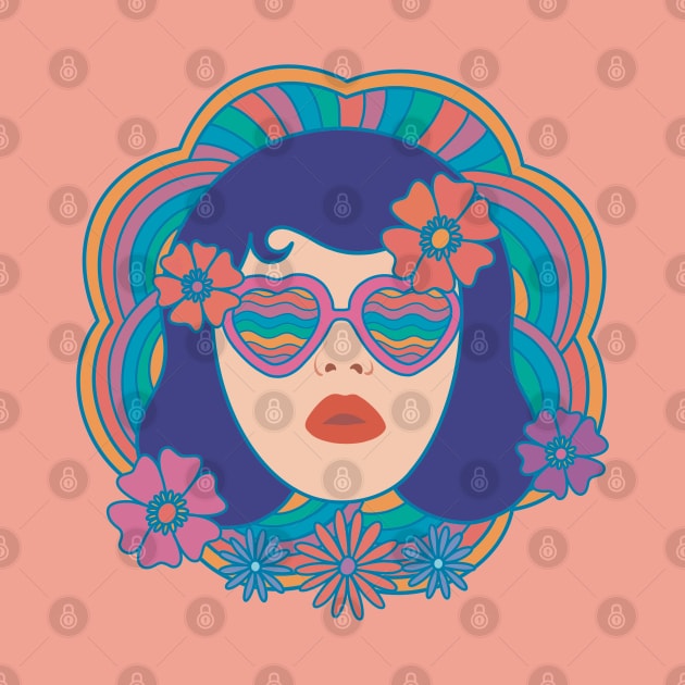 Retro Groovy Girl by awesomesaucebysandy