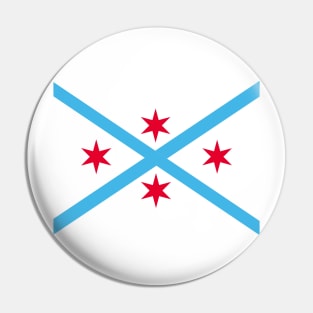 Weird Chicago Flag Pin