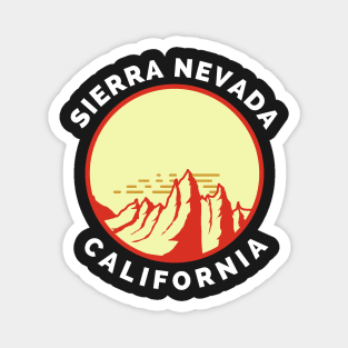 Sierra Nevada California - Sierra Nevada Ski Snowboard Mountain California Yosemite Travel Magnet