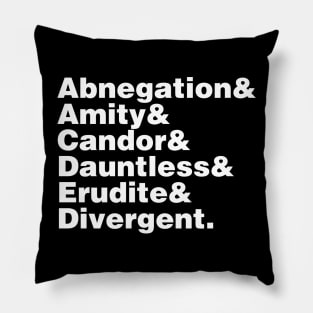 Factions Pillow